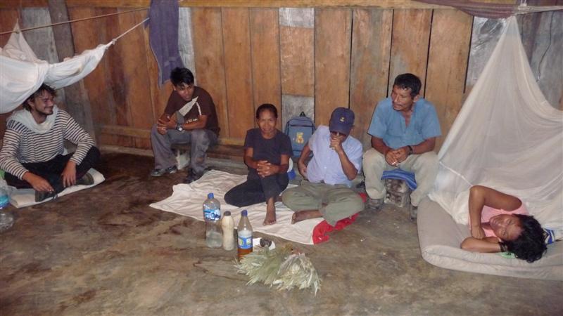 Luis, Elvis, shaman's wife, shaman, Manuel and his wife