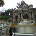Nice fountain in Cerro Santa Lucia park
