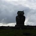 Moai on Anakena Beach
