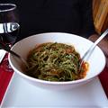 Joanne's spinach fettucini