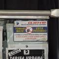 Amusing sign on the bus. They are addicts.