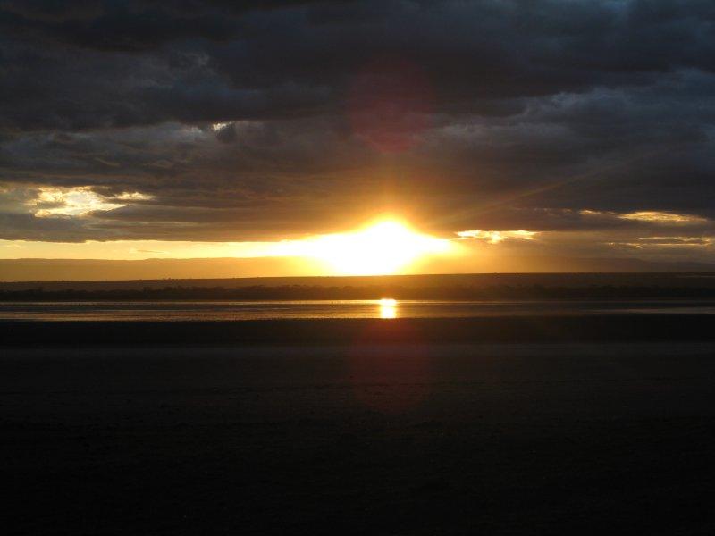 The end of another day in Africa