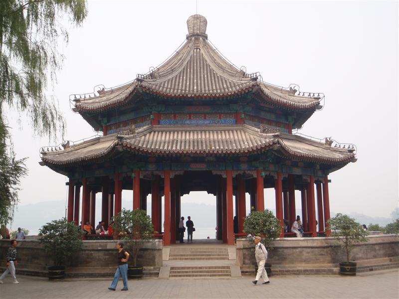 At the summer palace, on a wonderfully clear day