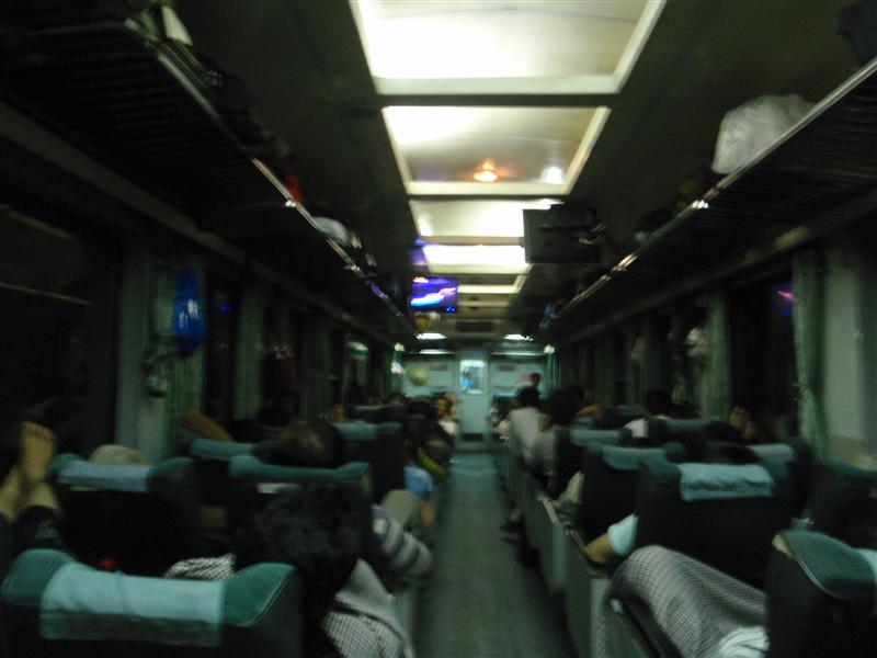 Our horrible train on the ride to Nha Trang