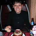 Ewa having some supper on the train!