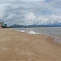 The beach in Nha Trang.  Abandoned because it's low season