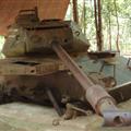 A tank destroyed by the Cu Chi during the 