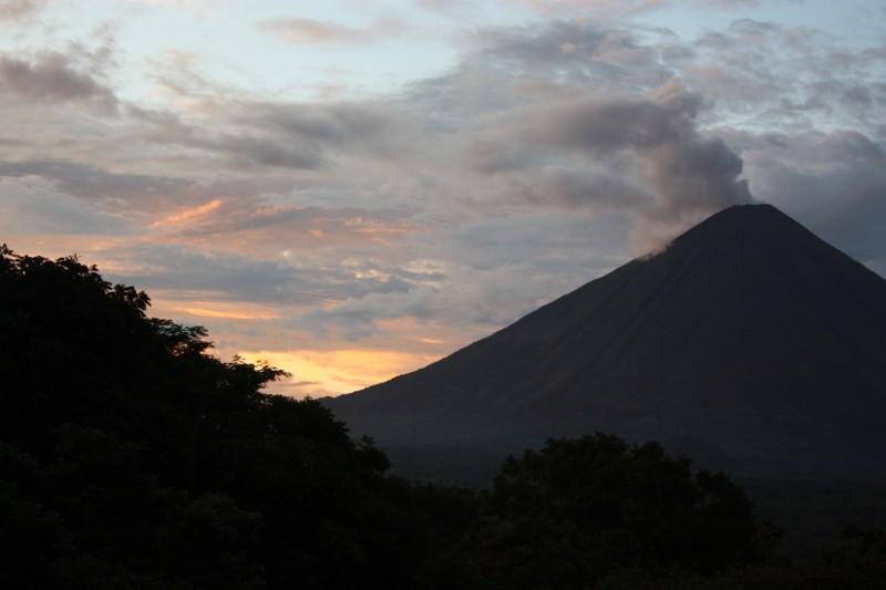 Isla Omepete Volcano at night