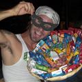 Ryan selling candy on Halloween