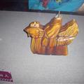 Headless roof accent piece-display of restoration process