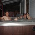 Family Cowley in the Jacuzzi, Nahele, Volcano