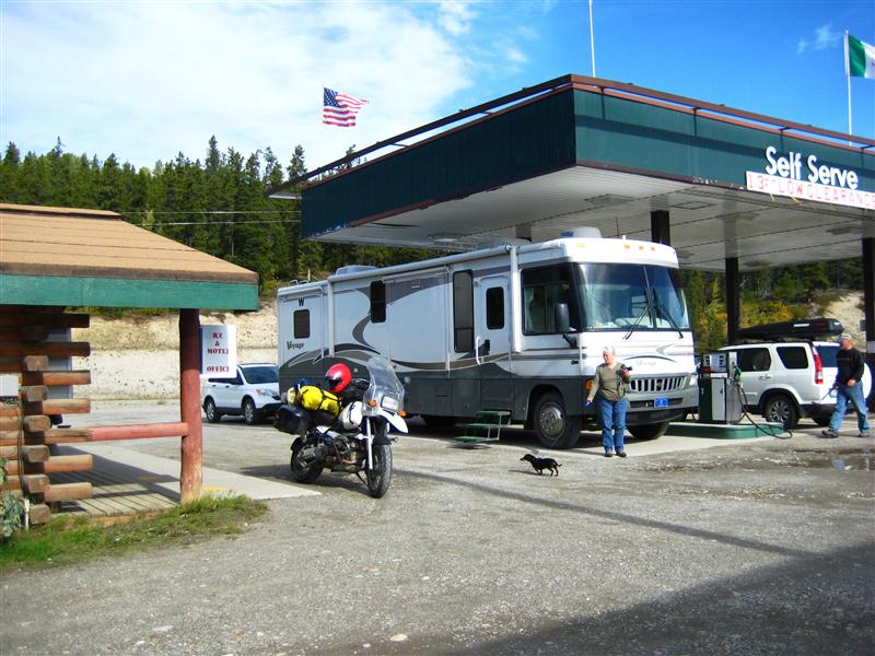 Different modes of transportation  motor cycle or a home on wheels