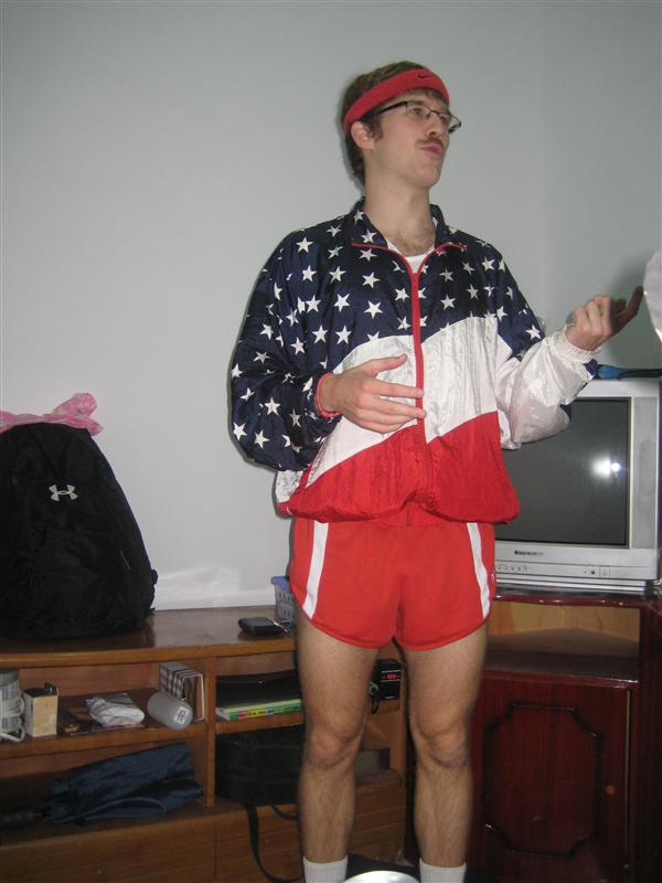 Phil loves his home country haha. and he wears short shorts