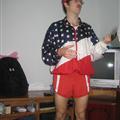 Phil loves his home country haha. and he wears short shorts