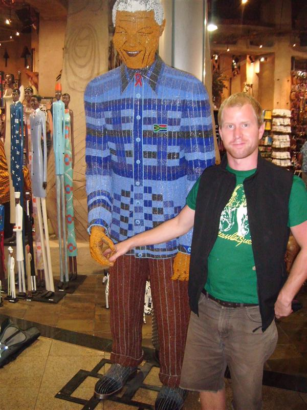 Me and Mr Mandela...a very prominent figure in my life now...
